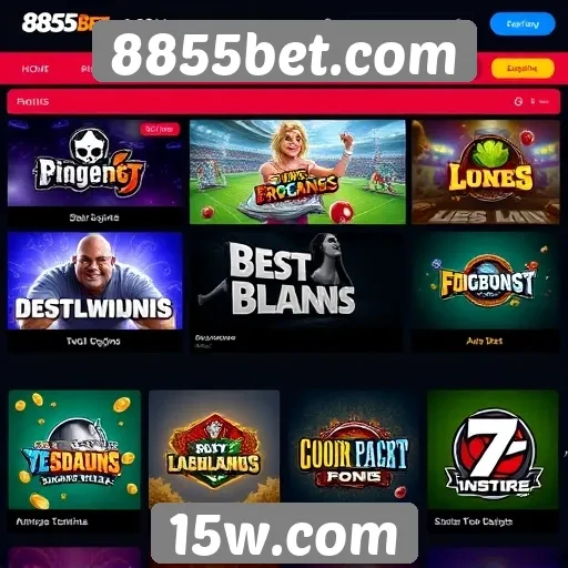 Diversidade de jogos disponíveis em 8855bet.com